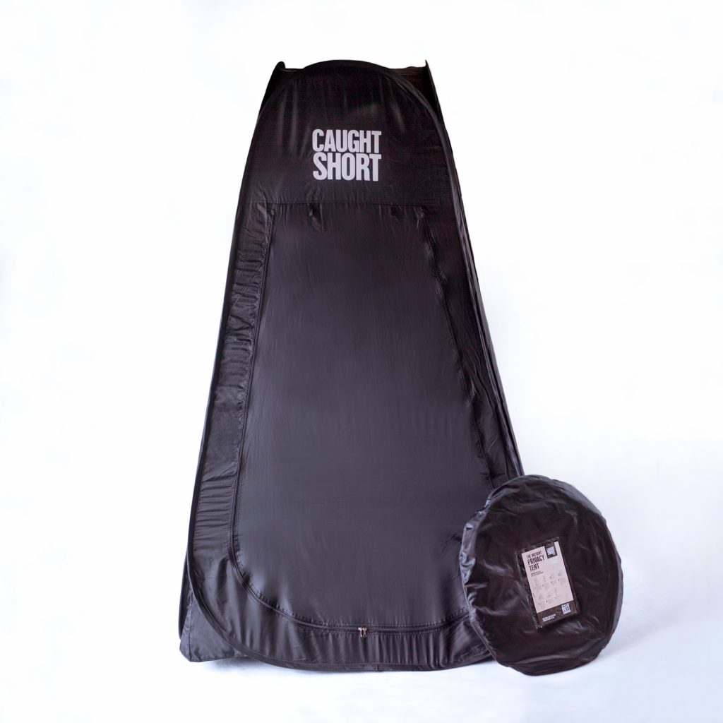 Privacy Tent Caught Short